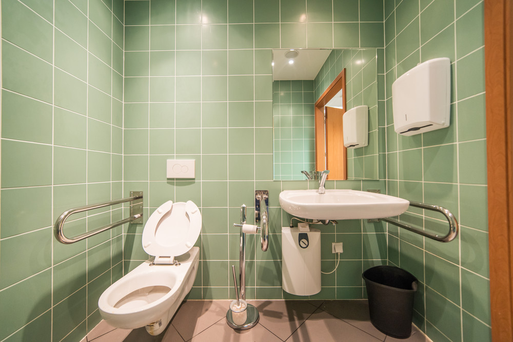 green eco-friendly washroom