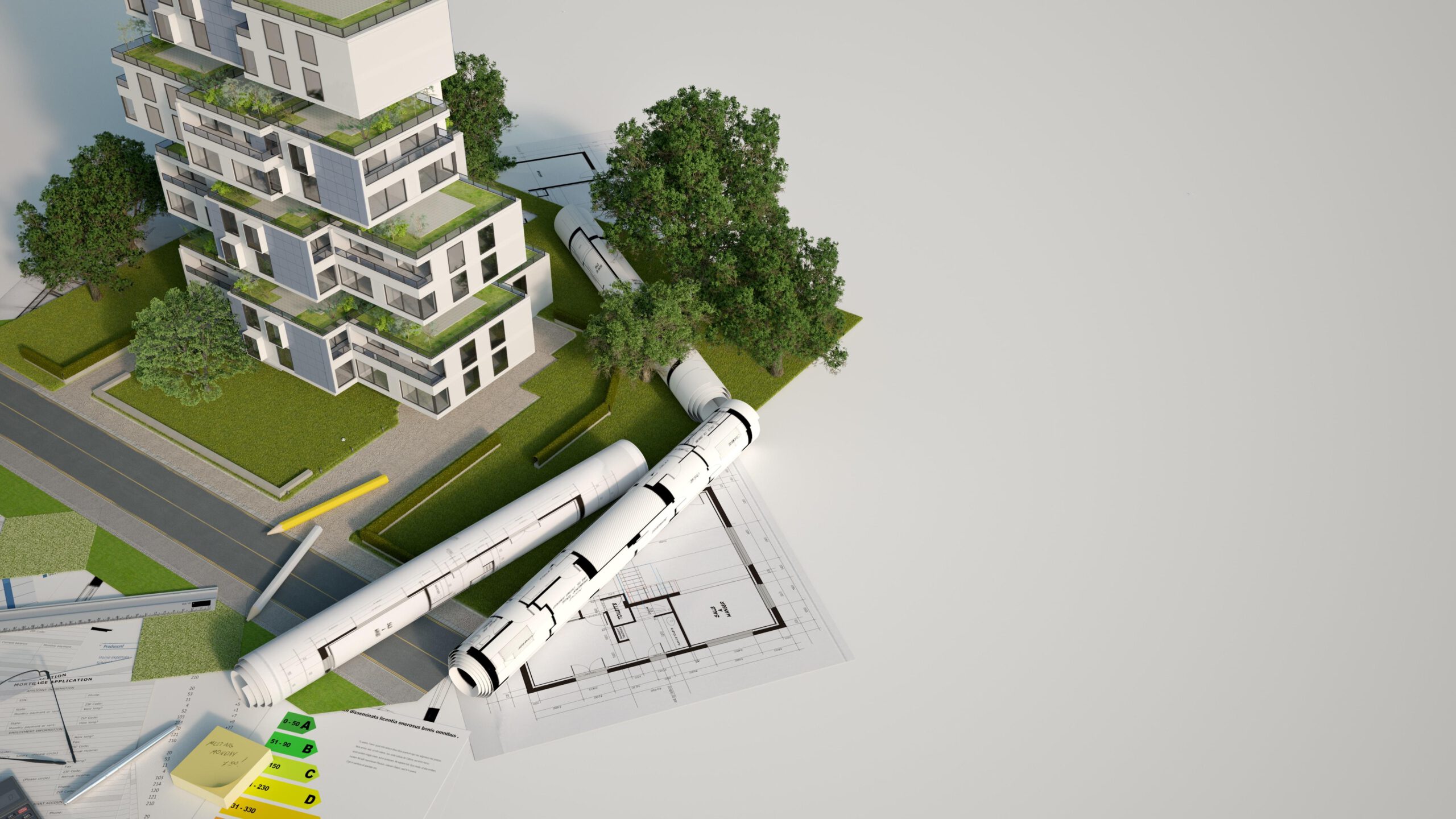 design through construction process for green buildings