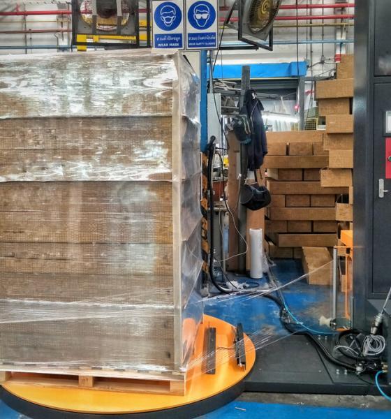 stretch wrap pallets for green building